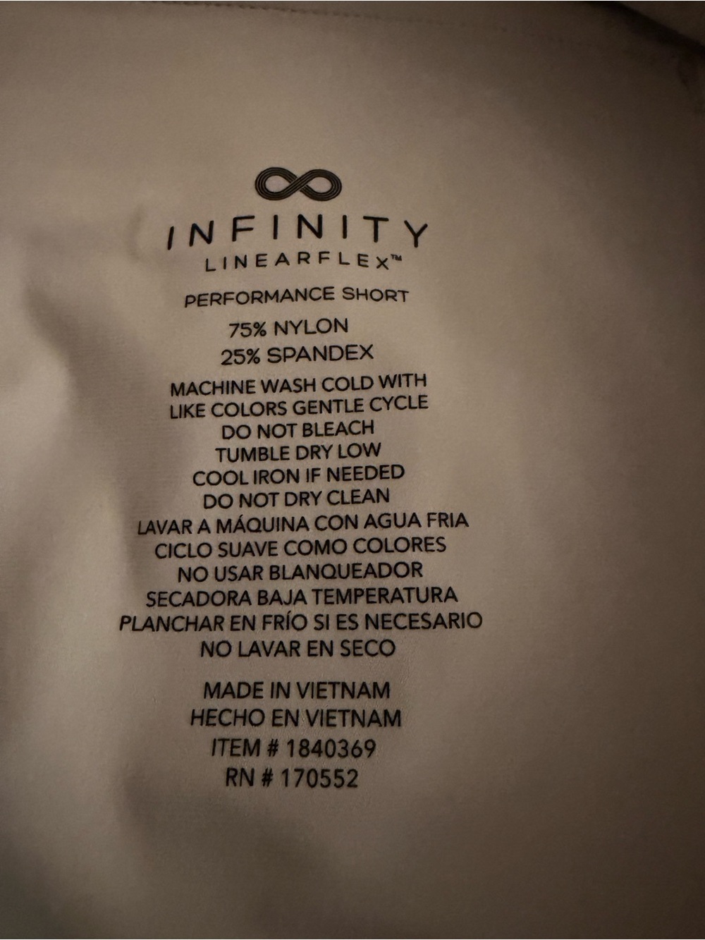 NFINITY Men's Light Gray Athletic Hybrid Shorts - Picture 6 of 6